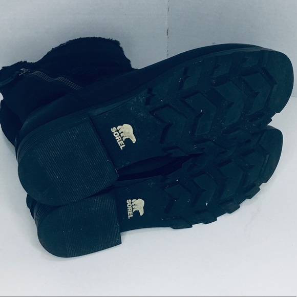 SOREL Emelie WP Black Boots Size 7 - Picture 11 of 15